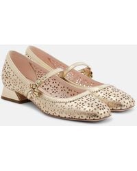 Roger Vivier - New Tres Vivier 25 Leather Mary Jane Pumps - Lyst