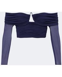 Christopher Esber - Marin Draped Off-Shoulder Top - Lyst