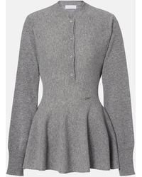 Stella McCartney - Peplum Virgin Wool Top - Lyst
