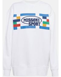 Missoni - Logo Cotton Jersey Sweatshirt - Lyst