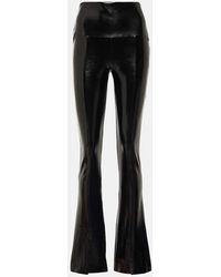 Norma Kamali - Spat Faux Patent Leather leggings - Lyst