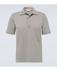 Lanvin - Cotton Pique Polo Shirt - Lyst