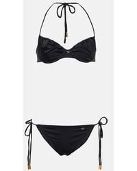 Tom Ford - Logo Ruched Bikini - Lyst