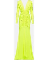 Alex Perry - Ruched Satin Gown - Lyst