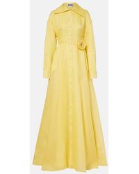 LEO LIN - Josephine Floral Silk Gown - Lyst
