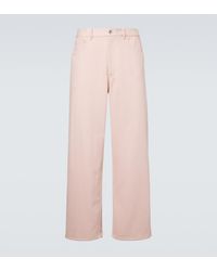 AURALEE - Silk Wide-Leg Jeans - Lyst