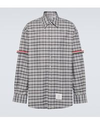 Thom Browne - Checked Cotton Shirt - Lyst