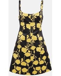 Emilia Wickstead - Talia Floral Taffeta Faille Minidress - Lyst