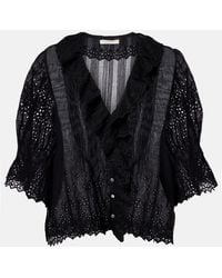 Doen - Henri Pointelle Cotton Top - Lyst