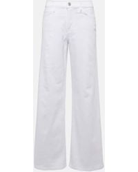 FRAME - High-Rise Wide-Leg Jeans Le Slim Palazzo - Lyst