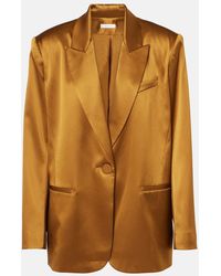 The Sei - Oversized Silk Satin Blazer - Lyst