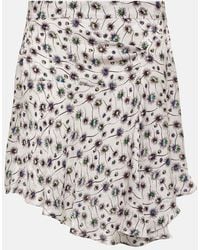 Isabel Marant - Selena Printed Asymmetric Miniskirt - Lyst