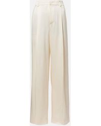 Vince - Satin Wide-Leg Pants - Lyst