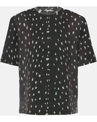 The Attico - Padded Printed Cotton T-shirt - Lyst