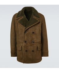Ralph Lauren - Shearling-Lined Suede Jacket - Lyst