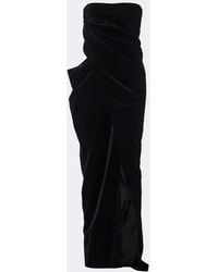 KHAITE - Marou Cutout Cotton Velvet Bustier Gown - Lyst