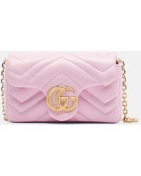 Gucci - Gg Marmont Mini Leather Crossbody Bag - Lyst