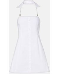 Coperni - Halterneck Cotton Minidress - Lyst