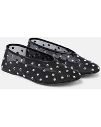 KHAITE - Elegant Mesh Embellished Ballerinas - Lyst