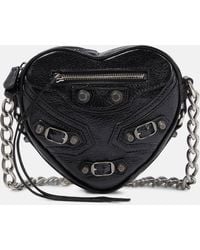 Balenciaga - Le Cagole Heart Mini Leather Shoulder Bag - Lyst
