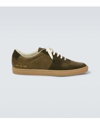 Common Projects - Bball Duo Leather And Suede Sneakers - Lyst