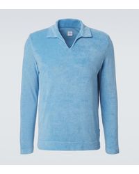 Fedeli - Cotton Terry Polo Shirt - Lyst