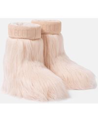 Moon Boot - Icon Yeti Faux Fur-Trimmed Snow Boots - Lyst