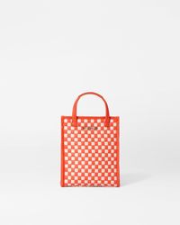 MZ Wallace - Sandshell/poppy Woven Micro Woven Box Tote - Lyst