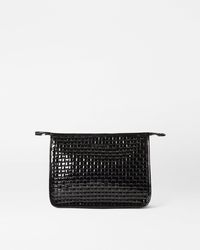 MZ Wallace - Black Lacquer Woven Clutch - Lyst