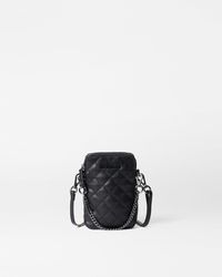 MZ Wallace - Black Quilted Leather Micro Metro Crossbody - Lyst