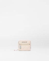 MZ Wallace - Mushroom/pink Opal Leather Small Crosby Wallet - Lyst