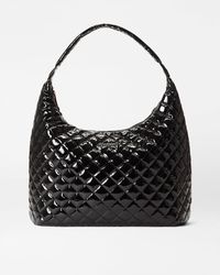 MZ Wallace - Black Lacquer Large Metro Shoulder Bag - Lyst