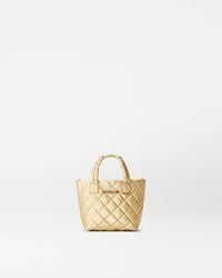 MZ Wallace - Light Gold Pearl Metallic Petite Metro Tote Deluxe - Lyst