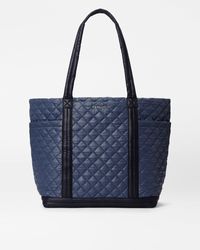 MZ Wallace - Navy/black Large Empire Tote - Lyst