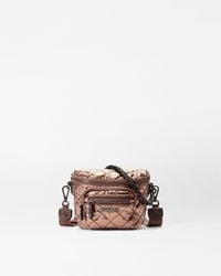 MZ Wallace - Copper Metallic Lacquer Micro Crosby Sling - Lyst