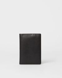 MZ Wallace Black Leather Owen Travel Wallet