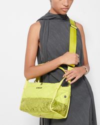 MZ Wallace - Acid Yellow Sequin Quilted Small Madison Shoulder Bag - Lyst