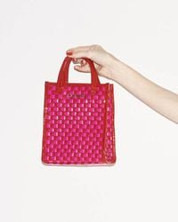 MZ Wallace - Candy Lacquer Micro Woven Box Tote - Lyst