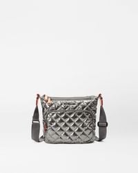 MZ Wallace - Pewter Metallic Metro Scout Crossbody Deluxe - Lyst