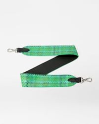 MZ Wallace - Green Spring Plaid Flat Leather Strap - Lyst
