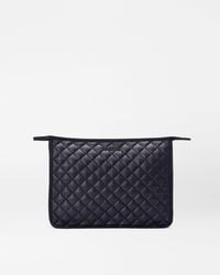 MZ Wallace - Black Personalized Large Metro Clutch - Lyst