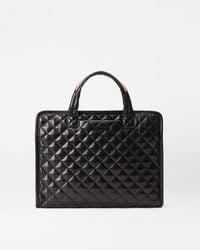 MZ Wallace - Quilted Black Leather Medium Metro Box Tote - Lyst