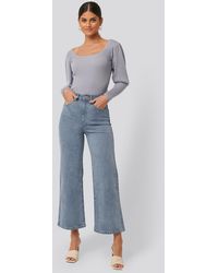 NA-KD Culotte Jeans - Blauw