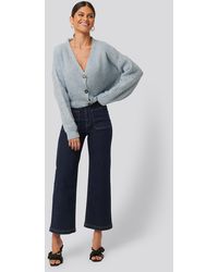 NA-KD Culotte Jeans - Blauw
