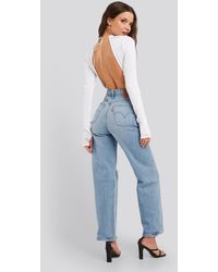 Levi's Ribcage Straight Ankle - Blauw