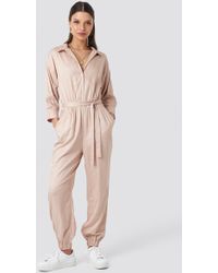 NA-KD Comfy Jumpsuit Pink
