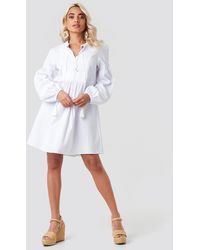 Trendyol Yol Embroidered Mini Dress - Weiß