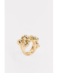 NA-KD Accessories Großer Ring mit Knoten - Mettallic