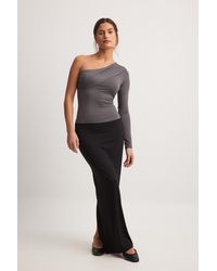 NA-KD - Soft Line Fitted Maxi Skirt - Lyst