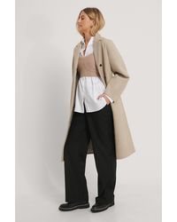 NA-KD Getailleerd Gilet - Naturel